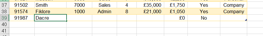 excel formatting screen 16