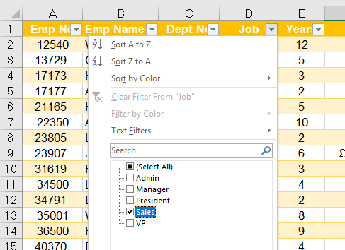 excel formatting screen 1