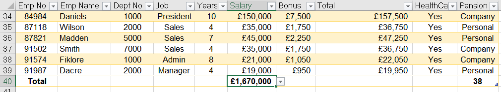 excel formatting screen 3