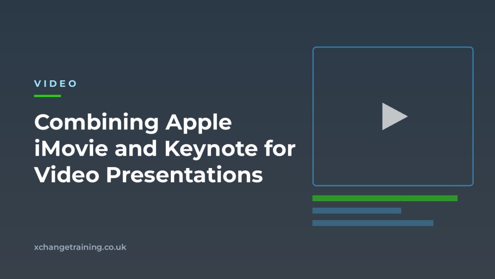 Combining Apple iMovie and Keynote for Video Presentations