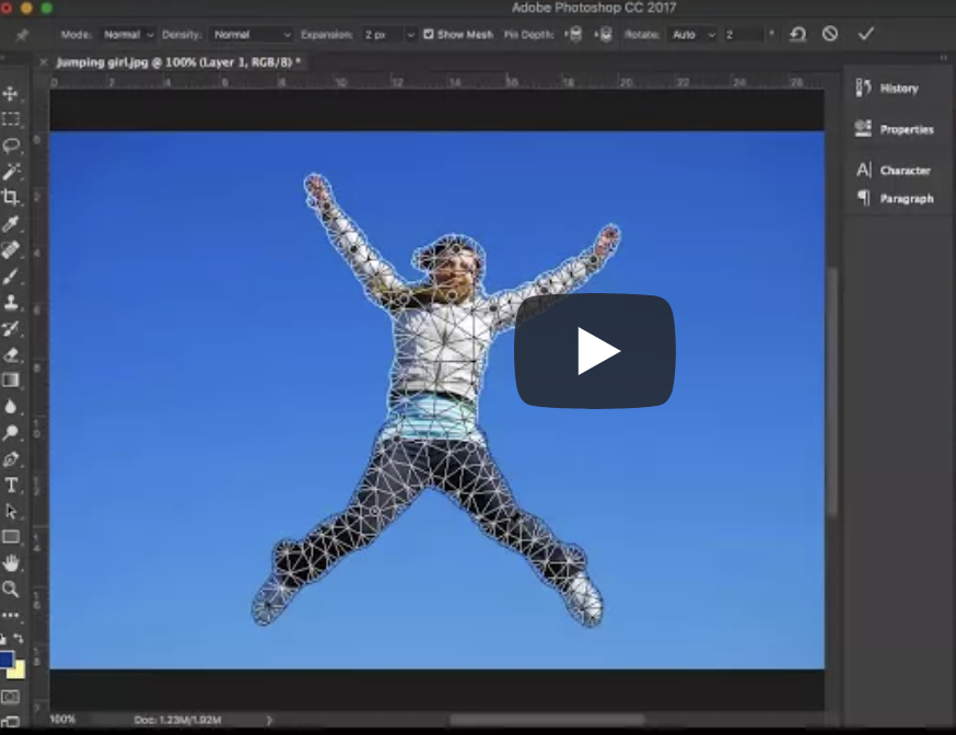 Video Tutorial: How to use Puppet Warp in Photoshop CC for Photo Manipulation